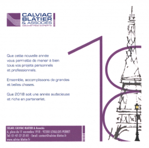 Cart de voeux 2018